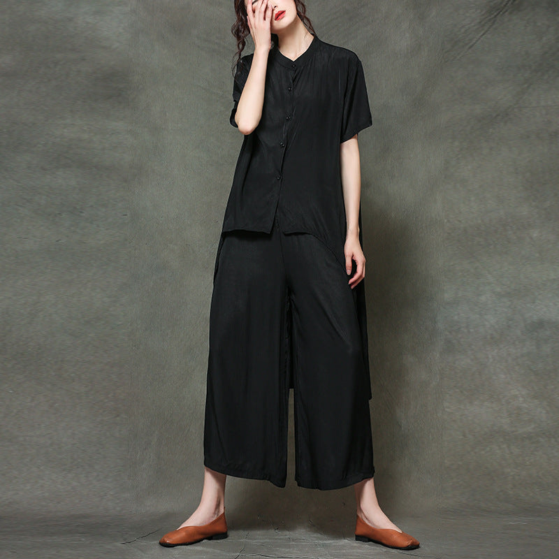 Leisure Summer Two Pieces Plus Sizes Summer Out Suits
