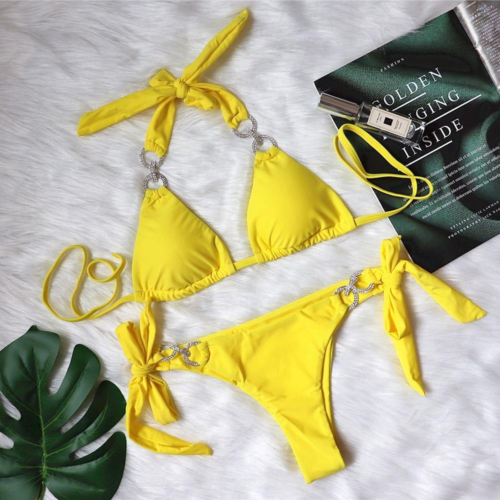 Sexy Rhinestone Summer Beach Bikni-STYLEGOING