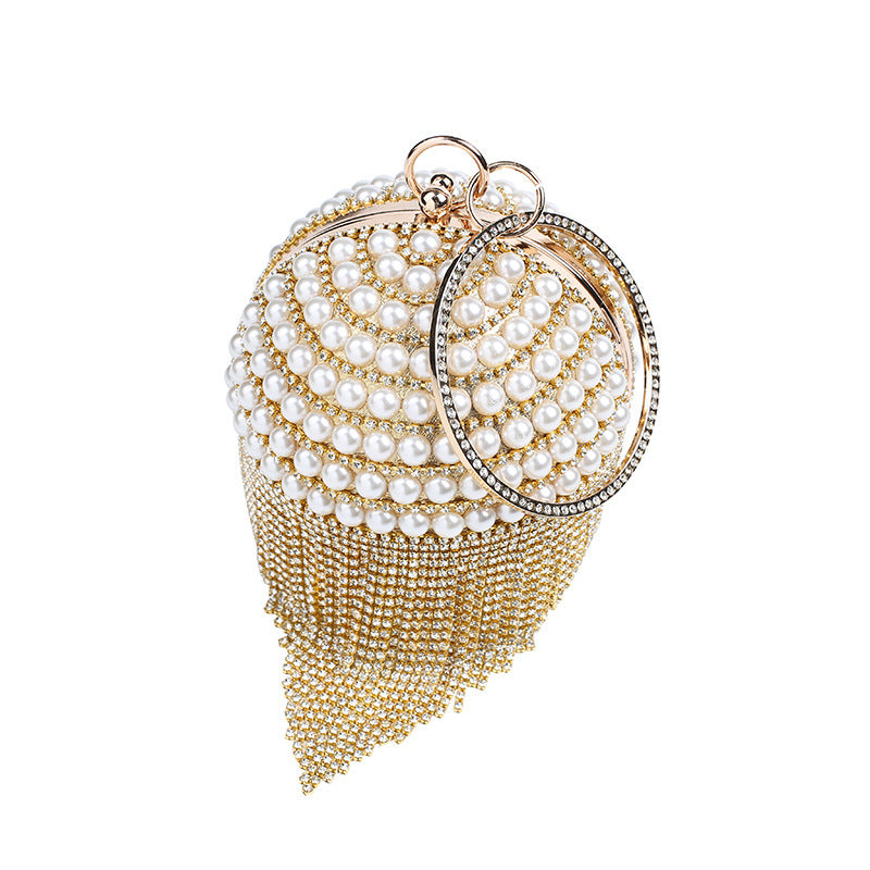 Fashion Round Shaped Evening Party Cosmetics Bags