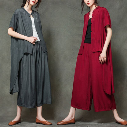 Leisure Summer Two Pieces Plus Sizes Summer Out Suits