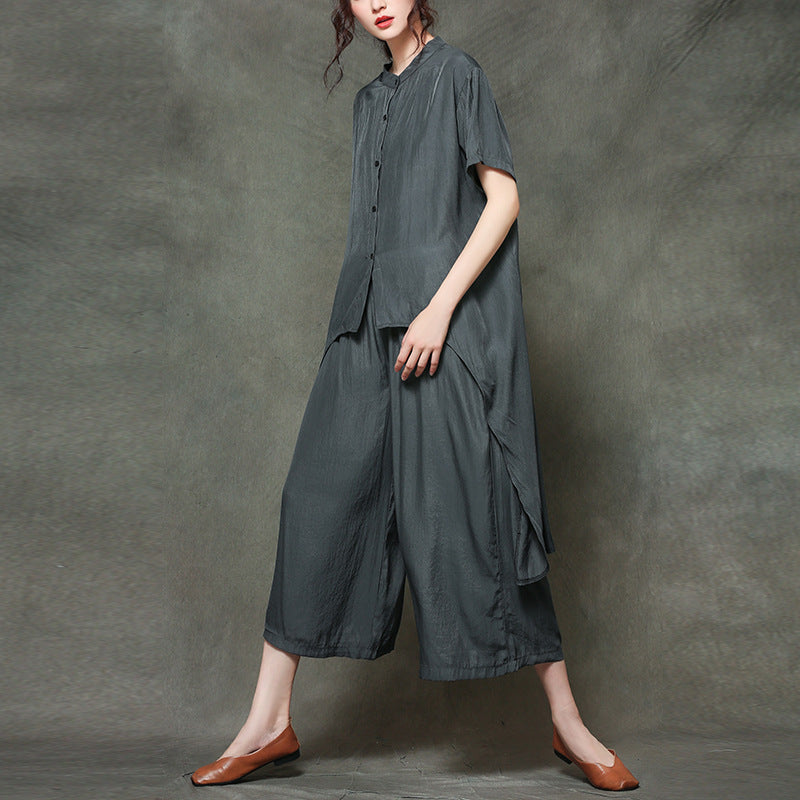 Leisure Summer Two Pieces Plus Sizes Summer Out Suits