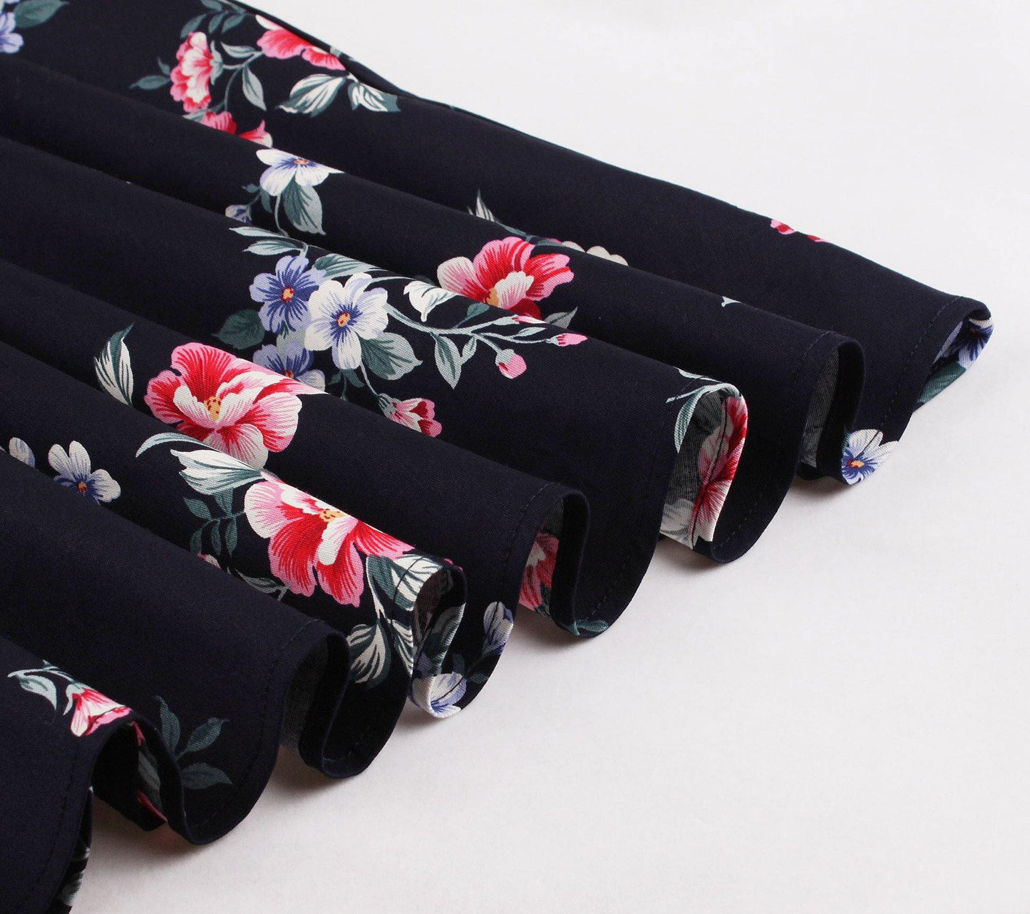 Women Summer Floral Print Retro Dresses-STYLEGOING