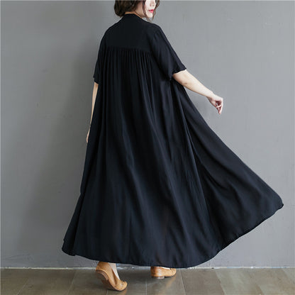 Summer Plus Sizes Long Shirt Dresses