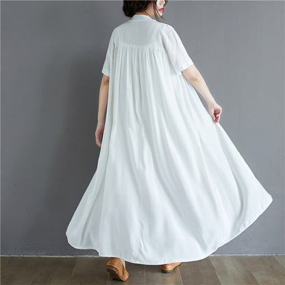 Summer Plus Sizes Long Shirt Dresses