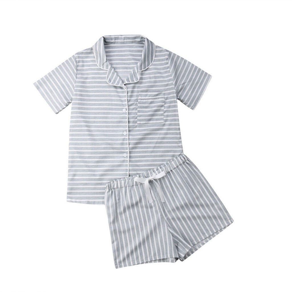 Leisure Summer Women Two Pieces Sleepwear