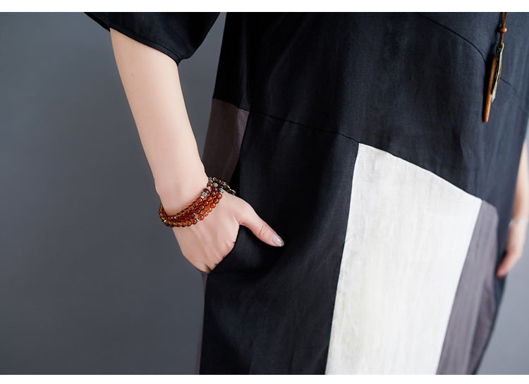 Casual Linen Plus Sizes Summer Women Cozy Dresses
