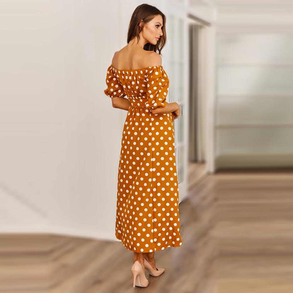Summer Sexy Off The Shoulder Dot Dresses-STYLEGOING