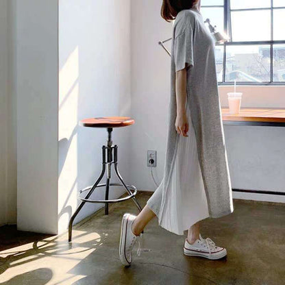 Summer Cotton Casual Women Midi Dresses