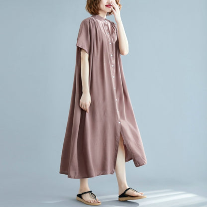 Simple Design Summer Plus Sizes Long Shirt Dresses