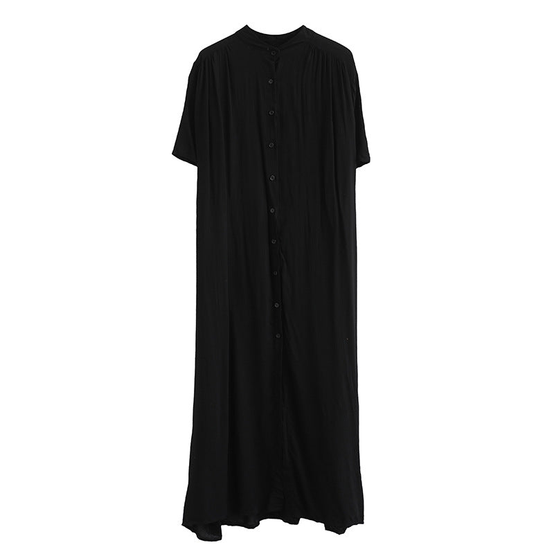Simple Design Summer Plus Sizes Long Shirt Dresses