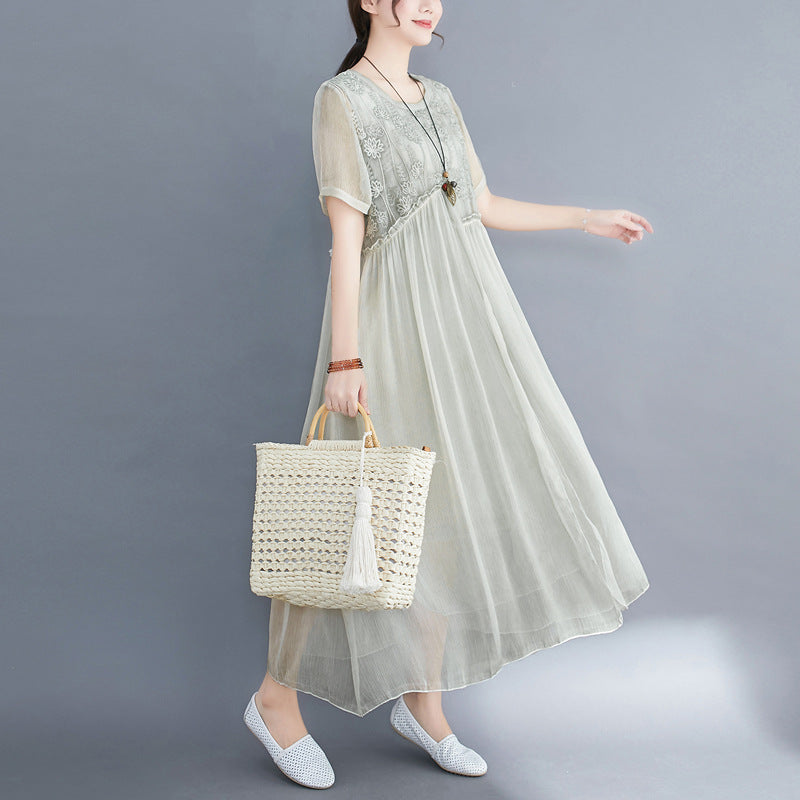 Summer Fairy Chiffon Women Plus Sizes Dresses
