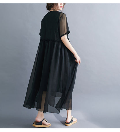 Summer Fairy Chiffon Women Plus Sizes Dresses