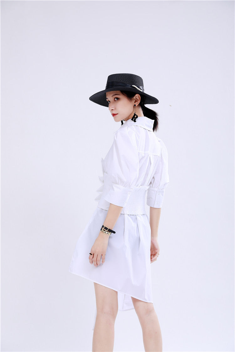 Sexy Summer Forest Design Short Shirt Dresses