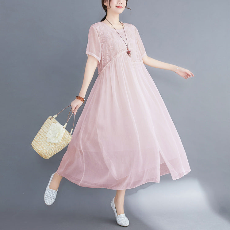 Summer Fairy Chiffon Women Plus Sizes Dresses