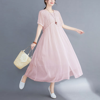 Summer Fairy Chiffon Women Plus Sizes Dresses