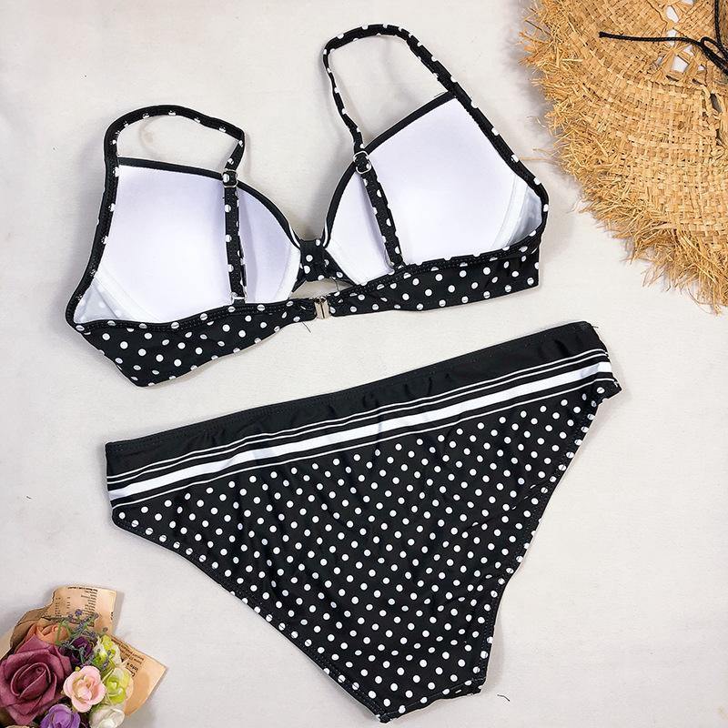 Sexy High Wasit Dot Print Bikini-STYLEGOING