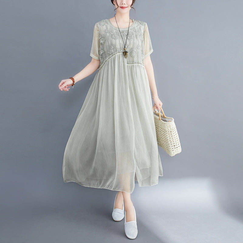 Summer Fairy Chiffon Women Plus Sizes Dresses