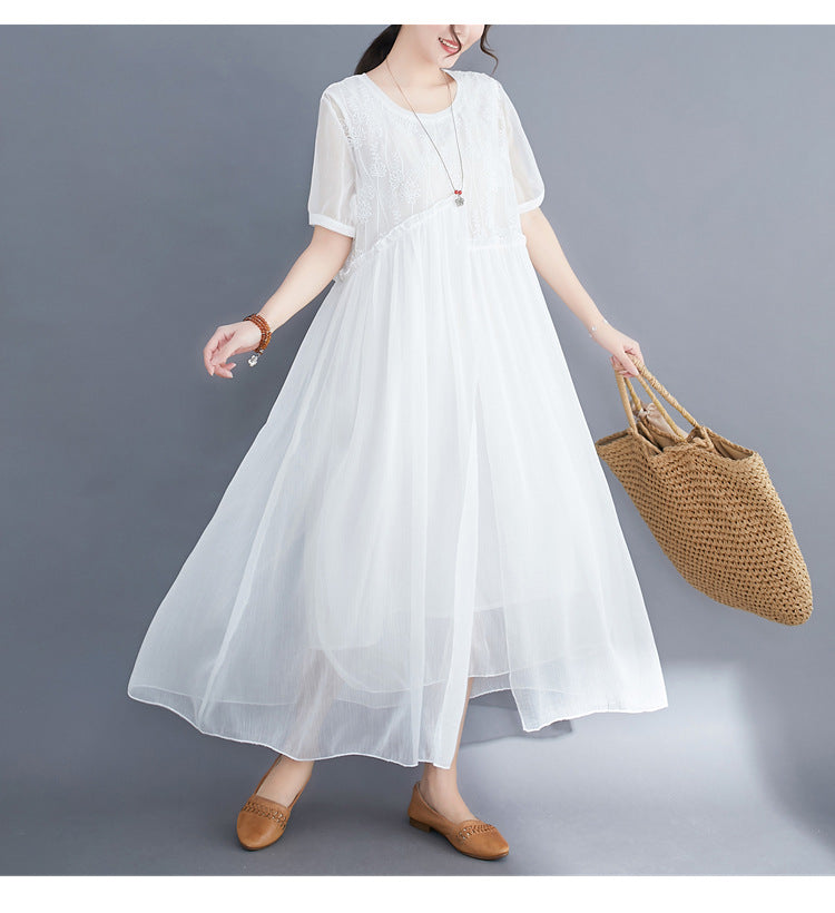 Summer Fairy Chiffon Women Plus Sizes Dresses