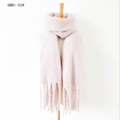 Winter Tassels Women Scarfs/capes