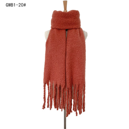 Winter Tassels Women Scarfs/capes