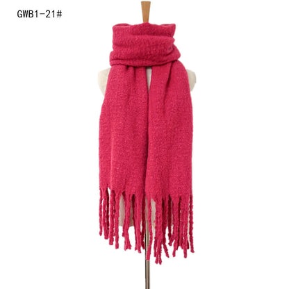 Winter Tassels Women Scarfs/capes
