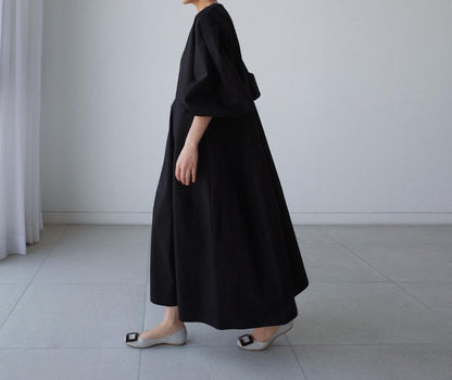 Women Loose Midi Length Casual Fall Dresses-STYLEGOING