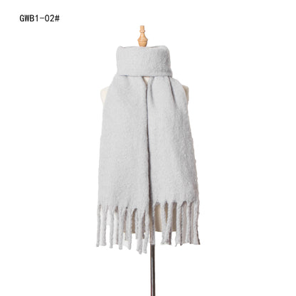 Winter Tassels Women Scarfs/capes