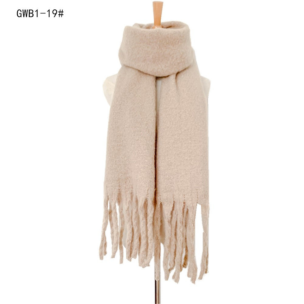 Winter Tassels Women Scarfs/capes