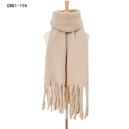 Winter Tassels Women Scarfs/capes