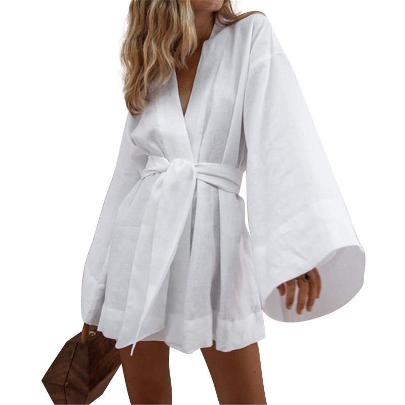 Casual Long Sleeves Short Dresses-STYLEGOING
