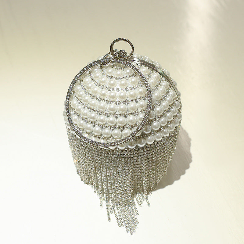 Fashion Round Shaped Evening Party Cosmetics Bags