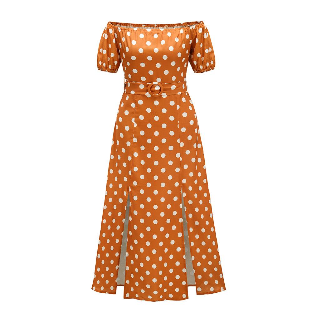Summer Sexy Off The Shoulder Dot Dresses-STYLEGOING