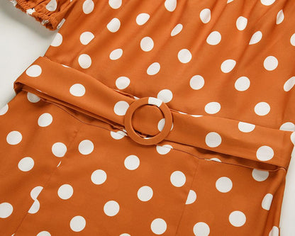 Summer Sexy Off The Shoulder Dot Dresses-STYLEGOING