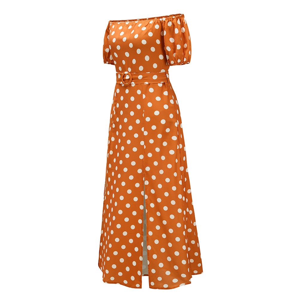 Summer Sexy Off The Shoulder Dot Dresses-STYLEGOING