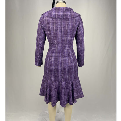 Elegant Office Lady Women Plus Sizes Dresses