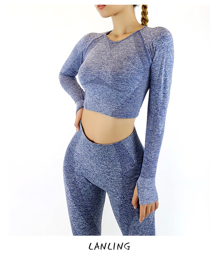 Women Long Sleeves Sporting Yoga Tops&leggings