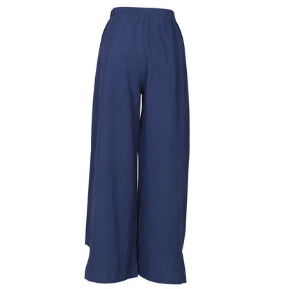 Leisure Linen Pipe Loose Pants-STYLEGOING