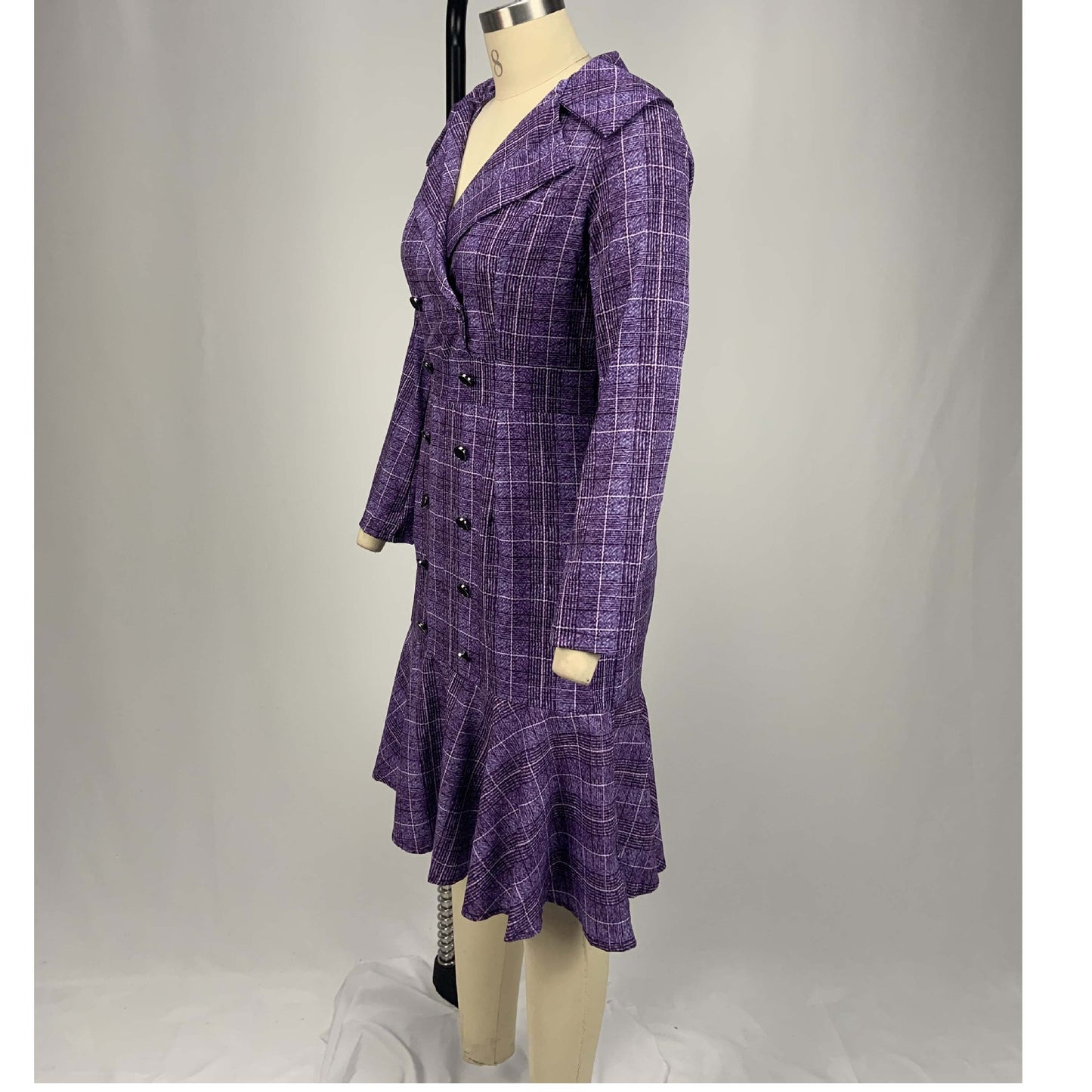 Elegant Office Lady Women Plus Sizes Dresses