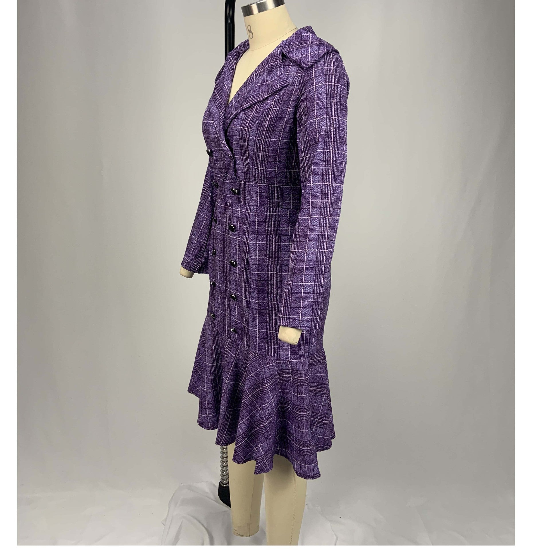 Elegant Office Lady Women Plus Sizes Dresses