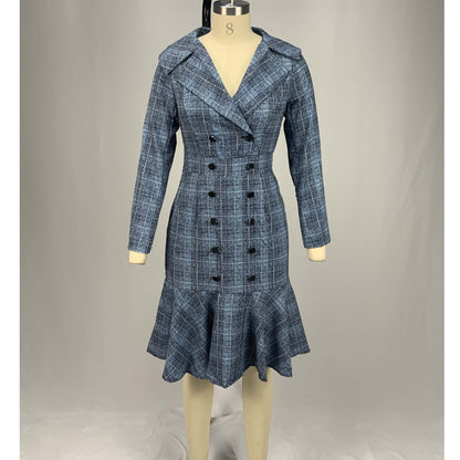 Elegant Office Lady Women Plus Sizes Dresses