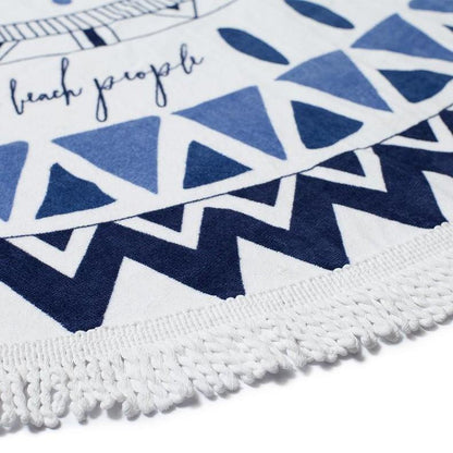 Women Summer Beach Fast Drying Print Beach Towel-STYLEGOING