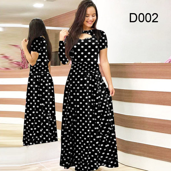 Elegant Floral Print Long Dresses for Women