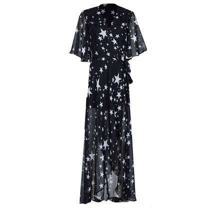 Summer Women Chiffon Long Beach Dresses Cover Ups