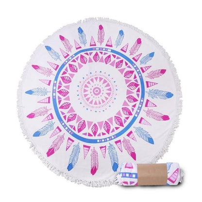 Women Summer Beach Fast Drying Print Beach Towel-STYLEGOING