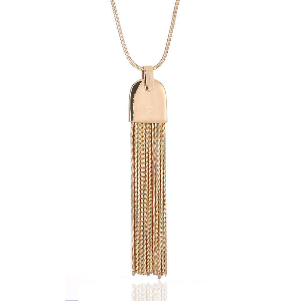 Women Fashion Tassels Long Sweater Chains