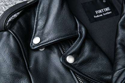Designed Motorcycle Cowhide Leather Jackets for Men