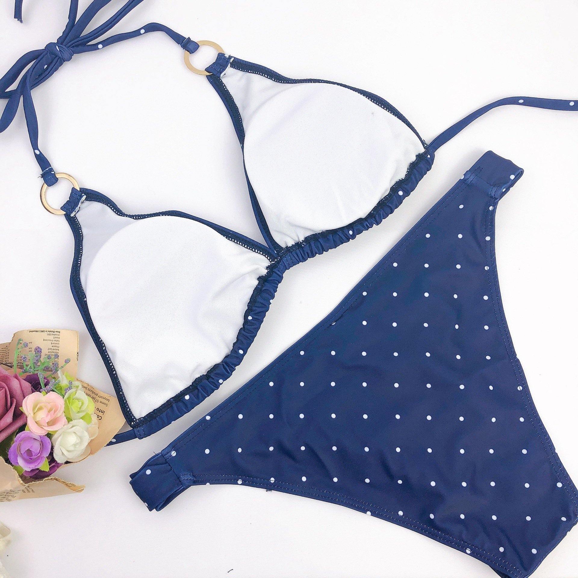 Summer Dot Print Sexy Beach Bikini-STYLEGOING