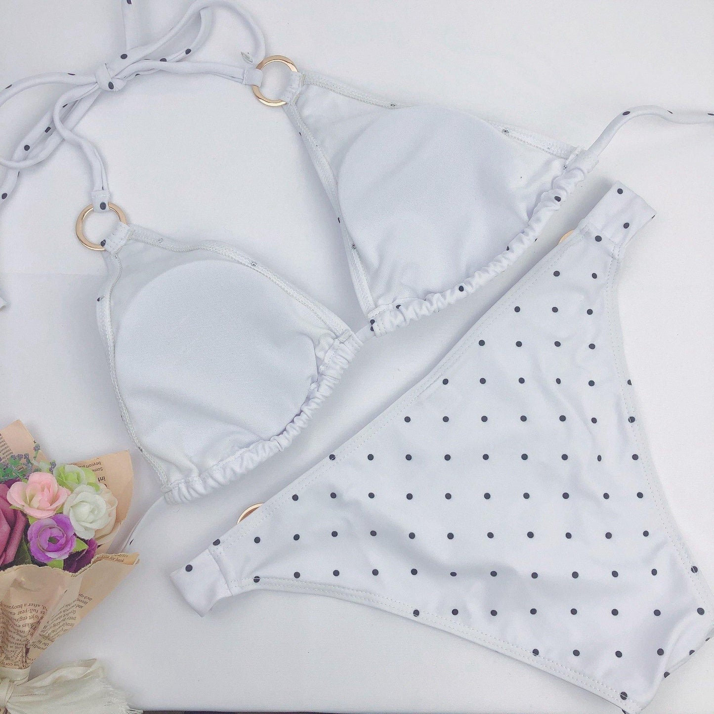 Summer Dot Print Sexy Beach Bikini-STYLEGOING