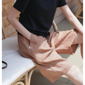 Leisure Linen Summer Women Short Pants