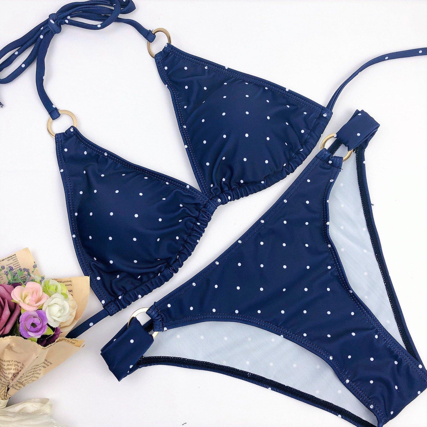 Summer Dot Print Sexy Beach Bikini-STYLEGOING